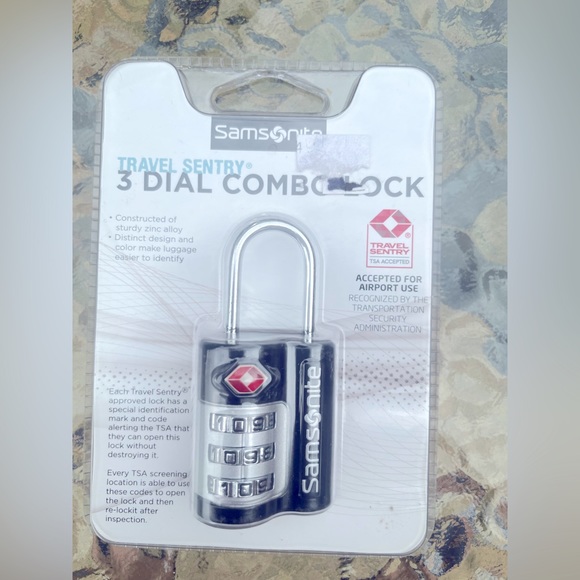Samsonite Other Samsonite Travel Sentry 3dial Combination Lock